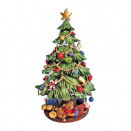 CARILLON ALBERO DI NATALE CON DONI MUSICALE MELODIA NATALIZIA 22X13CM TOP QUALITY CON SCATOLA