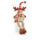 RENNA NATALIZIA MORBIDA PREMIER SITTING FLUFFY REINDEER LONG LEGS 65CM ARTICOLI DECORATIVI NATALE ALTA QUALITÀ