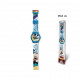 OROLOGIO DA POLSO ANALOGICO SLIM MICKEY MOUSE DISNEY IN PVC GRAFICA AZZURRO-BLU 24X4CM OROLOGIO TOPOLINO