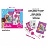 DIARIO SGRETO CON LUCCHETTO CON STAMPA BARBIE ROSA CUFFIE GLITTER E CAGNOLINO