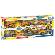 SCATOLA PLAYSET 6 VEICOLI COSTRUZIONE MOTOR MODELS SUPER TRUCKS IN SCALA1:43 DETTAGLI REALISTICI MEZZI DA CANTIERE.RSTA