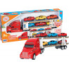 CAMION BISARCA A FRIIONE CON 6 AUTOVETTURE A RUOTE LIBERE MODELLI IN SCALA 1:43 VEICOLI DA LAVORO ROBUSTI CON FUNZIONI R