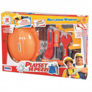 SCATOLA 14 PEZZI PLAYSET BRICO JUNIOR WORKOUT TANTI ATTREZZI PER LA TUA OFFICINA TRAPANO ELETTRICO SVITA/AVVITA A BATTER