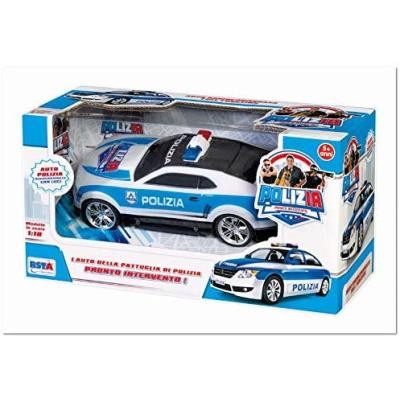 AUTO POLIZIA RADIOCOMANDATA A BATTERIE CON SIRENE E LUCI SCOCCA