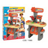 SCATOLA 31 PEZZI PLAYSET BRICO JUNIOR WORKOUT BANCO OFFICINA 54X37X20CM TANTI ATTREZZI PER DIVERTIRTI FACILE MONTAGGIO