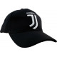 CAPPELLINO BASEBALL FC JUVENTUS NERO LOGO BIANCO RICAMATO 100%COT.TG.UN ADULTO PRODOTTO UFFICIALE PERSEO TRADE ITALY