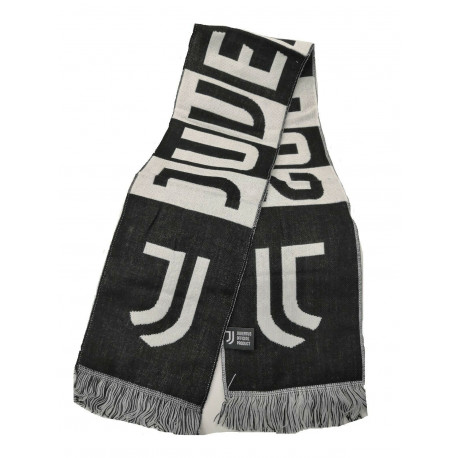 SCIARPA JACQUARD FC JUVENTUS ORIGINAL SCACCHI BIANCONERI 180X22CM PRODOTTO UFFICIALE JUVENTUS FOOTBALL CLUB ITALY