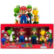 SET REGALO CONFEZIONE 4 PERSONAGGI SUPER MARIO DA 13CM SUPERMARIO ORIGINAL NINTENDO SCATOLA 4 PUPAZZI ASSORTITI