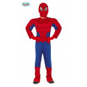 COSTUME CARNEVALE SPIDERBOY UOMORAGNO 14-16 ANNI VESTITO COMPLETO TUTA E CAPUCCIO X TRAVESTIMENTI A TEMA SPIDERMAN NO ACC