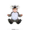 COSTUME CARNEVALE KOALA BABY 12/18MESI VESTITO COMPLETO MONOTUTA CAPUCCIO PIEDI X TRAVESTIMENTI A TEMA ANIMALI NO ACCESS