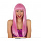 PARRUCCA ROSA LUNGA PER TRAVESTIMENTI DI CARNEVALE SPETTACOLI E SCENE VARIE PINK LONG HAIR MELENA PARRUCCA CAPELLI ROSA