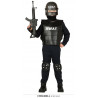 COSTUME CARNEVALE S.W.A.T POLIZIOTTO 14/16ANNI VESTITO SWAT SQUADRA SPECIALE P/MONTAGNA CAMICIA CINTA PANTALONE NO ACCESS