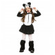 COSTUME CARNEVALE ORSO PANDA BIMBA 7/9ANNI VESTITO CON CAPUCCIO PER TRAVESTIMENTI E FESTE A TEMA ANIMALI NO ACCESSORI