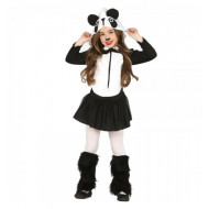 COSTUME CARNEVALE ORSO PANDA BIMBA 7/9ANNI VESTITO CON CAPUCCIO PER TRAVESTIMENTI E FESTE A TEMA ANIMALI NO ACCESSORI