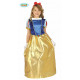 COSTUME CARNEVALE PRINCIPESSA DEL BOSCO 7/9 ANNI VESTITO PER TRAVESTIMENTI A TEMA FIABE FAVOLE DI BIANCANEVE NO ACCESSOR