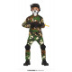 COSTUME CARNEVALE SOLDATO FORZE SPECIALI 7/9 ANNI VESTITO MILITARE COMPLETO GILET FOU.GIACCA PANTALONI GINOCCH.NO ACCESS