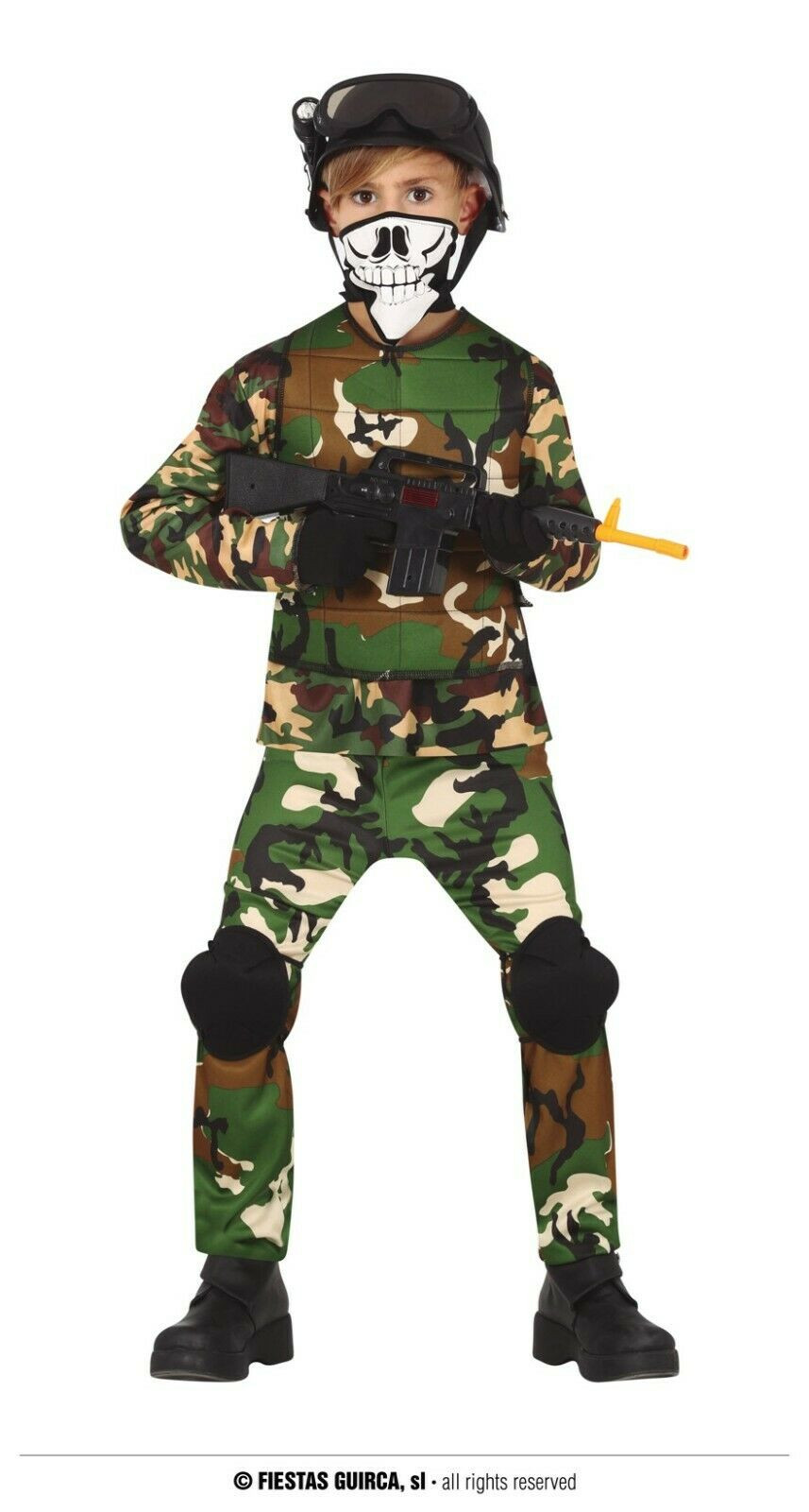 vestito carnevale militare