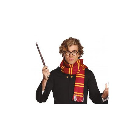 SET MAGO SCIARPA E OCCHIALI HARRY POTTER PER TRAVESTIMENTI DI CARNEVALE SCENE SPETTACOLI PARTY FESTE A TEMA MAGO MAGIA