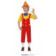 COSTUME CARNEVALE BURATTINO DI LEGNO10/12ANNI VESTITO COMPLETO 5 PZ.PER TRAVESTIMENTI A TEMA FILM PINOCCHIO NO ACCESSORI