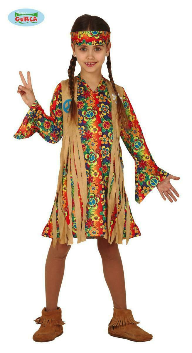 Vestito Carnevale Figlia Dei Fiori Bambina Figlia Vestiti Da Hippy