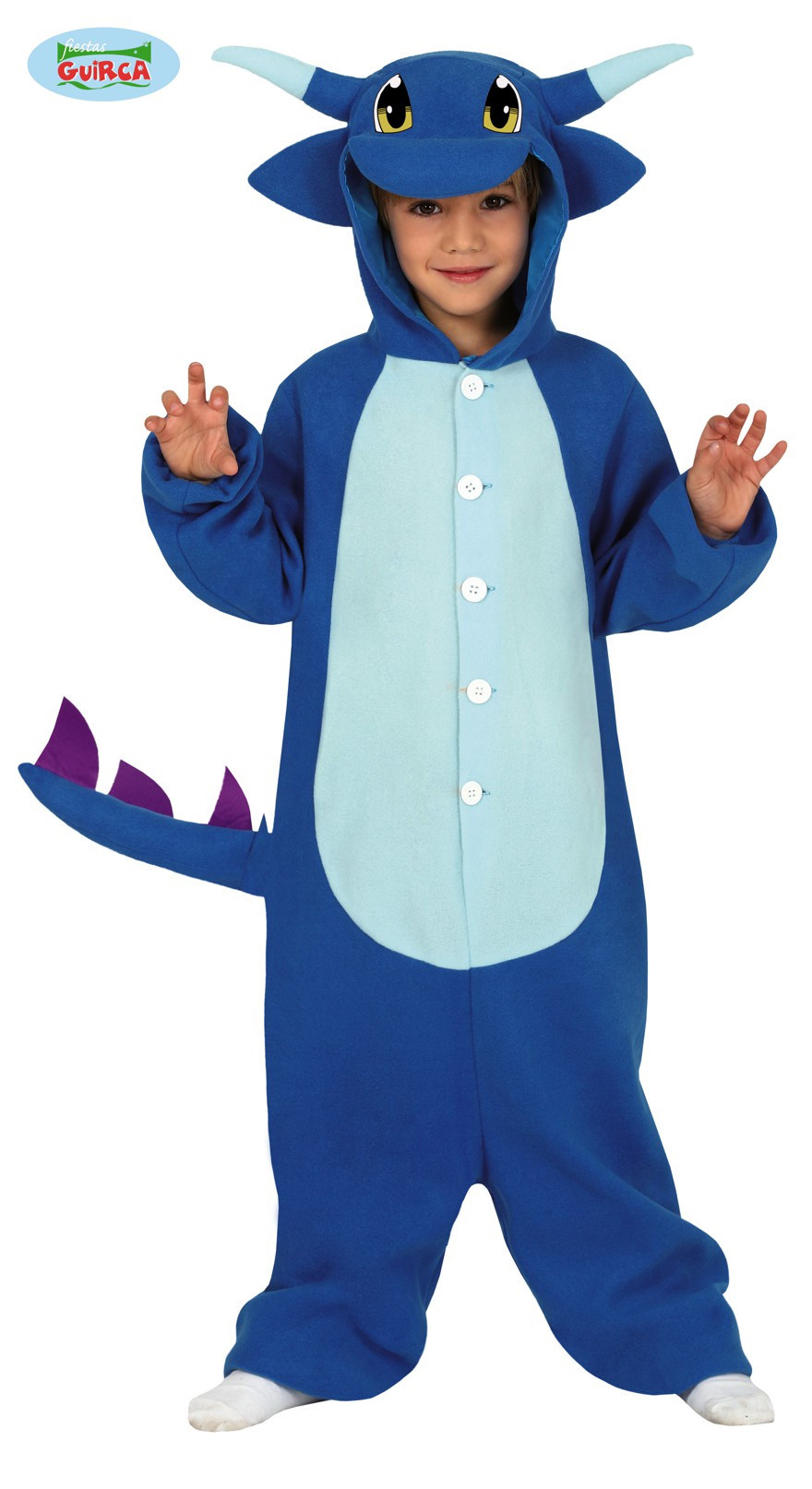 COSTUME CARNEVALE DRAGO BLU POKEMON 7/9 ANNI PIGIAMONE VESTITO DRAGON  MONOTUTA COMPLETO CAPUCCIO ALI CODA NO ACCESSORI - Parole e Pensieri