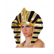 COPRICAPO COMPLETO EGIZIO FARAONE RAMSES PER TRAVESTIMENTI DI CARNEVALE SPETTACOLI E PARTY A TEMA ANTICO EGITTO