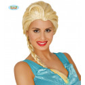 PARRUCCA BIONDA 1 TRECCIA PRINCIPESSA ELSA FROZEN PER FESTE E TRAVESTIMENTI CARNEVALE E PARTY VARI COD.4978 GUIRCA