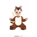 COSTUME CARNEVALE SCOIATTOLO CIP E CIOP 12/18 MESI VESTITO ALVIN TUTA C/CAPUCCIO CODA PIEDI ANIMALI CHIPMUNK NO ACCESSOR