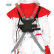 KIT 2 SPADE SAMURAI NINJA GIAPPONESE CON PORTASPADE NERO IN PLASTICA PER INCROCIARE LE SPADE CON CINGHIE PER LE SPALLE