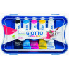 ASTUCCIO BOX 5 COLORI A TEMPERA TUBETTI DA 21ML TEMPERA EXTRAFINE A BASE D"ACQUA ALTA QUALITA" GIOTTO FILA ITALY