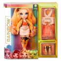 SCATOLA SET BAMBOLA POPPY ROWAN CON VESTITI DUE ABITI FASHION DOLL COLLECT THE RAINBOW ORIGINAL POPPY ROWAN ORANGE