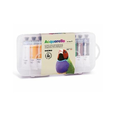 COLORI ACQUERELLO CONFEZIONE DA 12 TUBETTI DA 12ML VARI COLORI DOM CWR PHONEIX