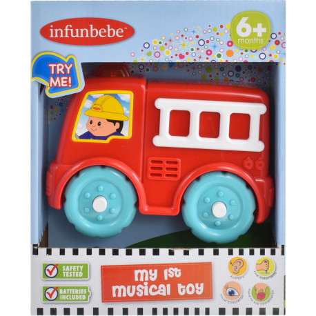 GIOCATTOLO EDUCATIVO DI APPRENDIMENTO IL MIO PRIMO CAMION DEI POMPIERI MUSICALE TANTE MELODIE E LUCE LAMPEGGIANTE 6MESI+