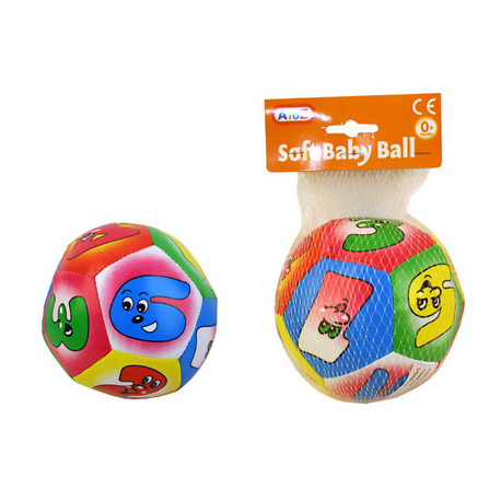 PALLA MORBIDA 13CM GIOCA E IMPARA I NUMERI GIOCATTOLI EDUCATIVI DI APPRENDIMENTO PER BAMBINI SOFT BABY BALL 0+MESI