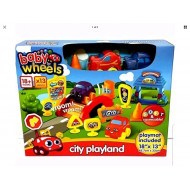 CITY PLAYLAND GIOCATTOLO DI APPRENDIMENTO BAMBINI LA PRIMA CITTÀ SU RUOTE 46X33CM BABY WHEELS 18+MONTHS X13 PEZZI