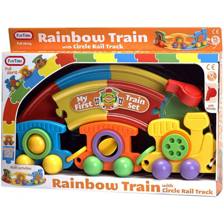 GIOCATTOLO APPRENDIMENTO PER BAMBINI SET TRENINO CON SUONO GIOCA E IMPARA CON IL TUO SUPER TRENO COLORATO 12+MESI