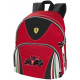 ZAINO AMERICANO FERRARI KIDS 1 ZIP TASCA CON ZIP STAMPA AUTO FORMULA UNO N°16 A RILIEVO PRODOT.UFFIC.PANINI SCUOLA ITALY