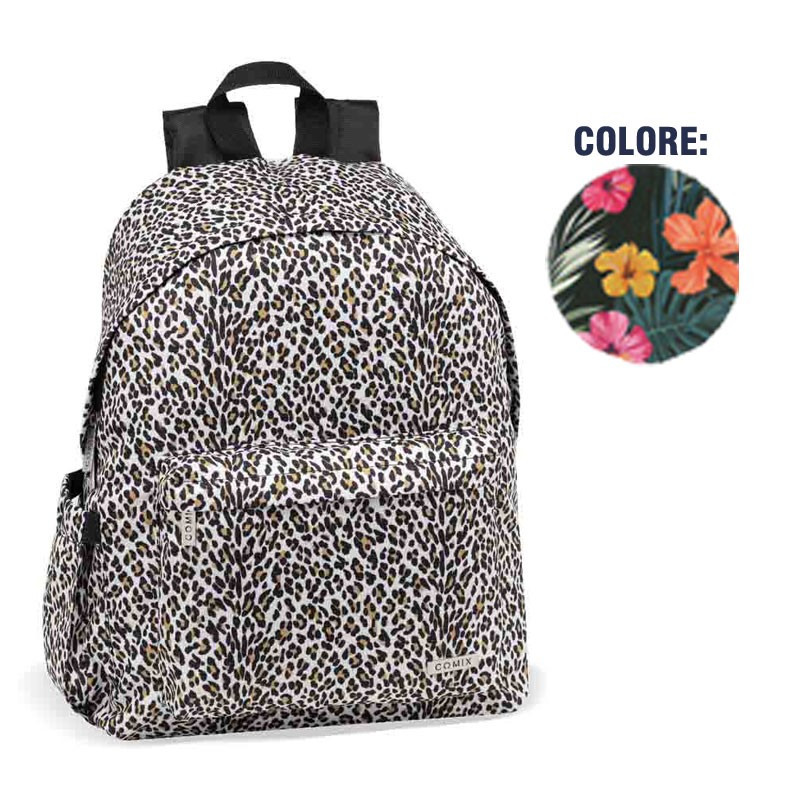 ZAINO AMERICANO COMIX ALLOVER BLOSSOM FIORI 41X31X15CM UTILE PER SCUOLA  VIAGGI E TEMPO LIBERO COMIX PANINI SCUOLA ITALY - Parole e Pensieri