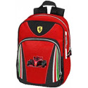 ZAINO ASILO FERRARI KIDS 1 ZIP + TASCA CON ZIP STAMPA FORMULA UNO N°16 A RILIEVO PRODOTTO UFFICIALE PANINI SCUOLA ITALY