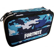 ASTUCCIO SCUOLA 3 ZIP FORTNITE CAMO 45PZ INTERNO GIOTTO PENNA CANCELL.FRIXION TRATTO LYRA+ACCESSORI PANINI SCUOLA ITALY