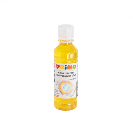 COLLA LIQUIDA COLORATA FLACONE 240ML GIALLO 201 LAVABILE CREATIVE EFFECTS PER I TUOI SLIME COLORATI PRIMO MADE IN ITALY