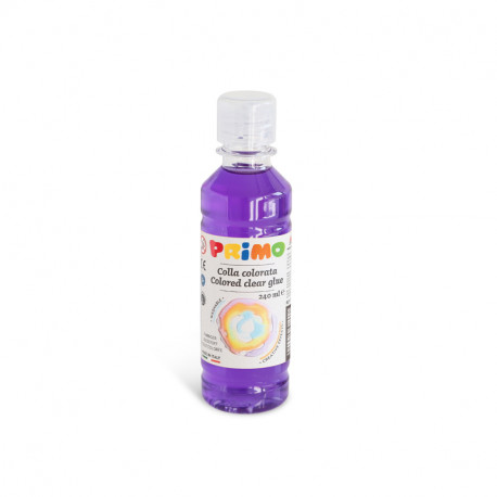 COLLA LIQUIDA COLORATA FLACONE 240ML VIOLA PURPLE LAVABILE CREATIVE EFFECTS I TUOI SLIME COLORATI PRIMO MADE IN ITALY