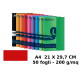 RISMA LUCE COLORI FORTI 50 FOGLI CARTONCINO ROSSO SCARLATT 200G. MQ.210X297MM A4 COPY INK JET LASER FAVINI MADE IN ITALY