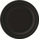 CONFEZIONE 20 PIATTI CARTA PICCOLI 7" BLACK PIATTI DI CARTA 17CM COLORE NERO USO ALIMENTARE UNIQUE PAPER PLATES