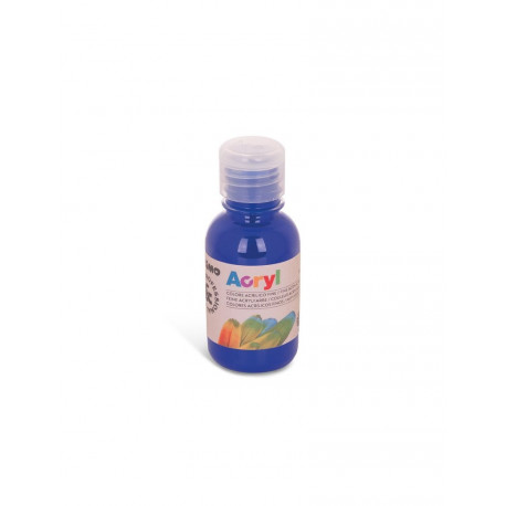 TEMPERA ACRILICA FLACONE 125ML COLORE BLU OLTREMARE COLORE ACRILICO FINE ALTA QUALITÀ PRIMO CMP MOROCOLOR MADE IN ITALY