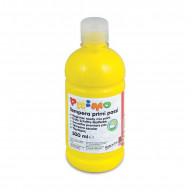 PRIMI PASSI COLORE A TEMPERA BRILLANTE GIALLA YELLOW 500ML UTILE A SCUOLA SUPERLAVABILE PRIMO MOROCOLOR MADE IN ITALY