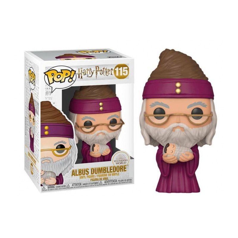 FUNKO POP VINYL ALBUS DUMBLEDORE W BABY HARRY PUPAZZO 10CM HARRY POTTER  NEONATO CON ALBUS SCATOLA ORIGINAL 115 - Parole e Pensieri