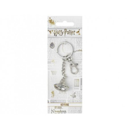 PORTACHIAVI CON CAPPELLO PARLANTE IN ACCIAIO HARRY POTTER KEYRING ORIGINAL WIZARDING WORLD HARRY POTTER WB