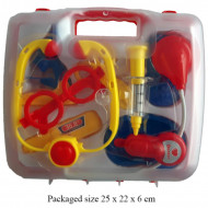 VALIGETTA KIT DOTTORE 15 PEZZI SET IN PVC GIOCO PER BIMBI