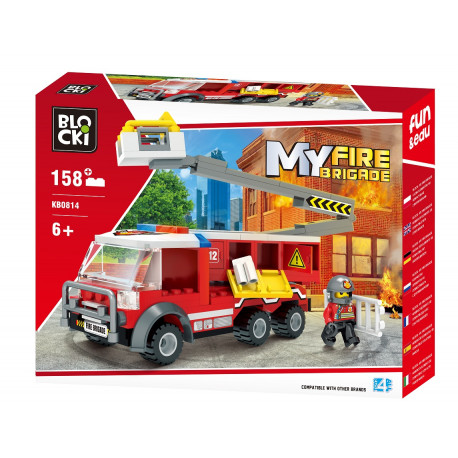 SCATOLA BLOCCHI COSTRUZIONI 165 MATTONCINI COMPATIBILI LEGO POMPIERI MY  FIRE BRIGADE LIBRICINO + GIOCATTOLI EDUCATIVI - Parole e Pensieri